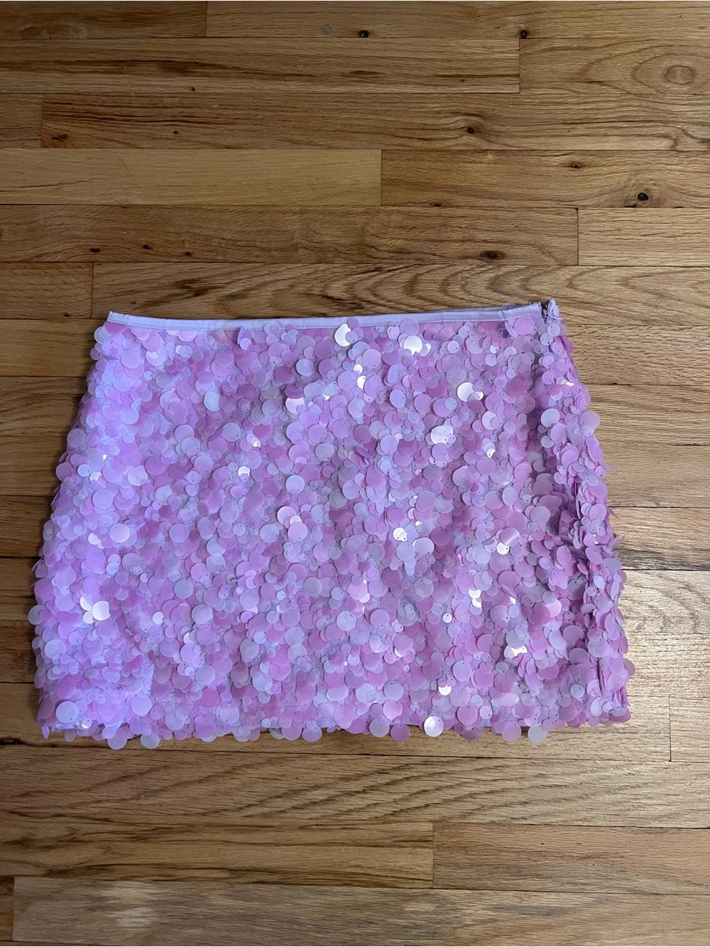 Zara Pink Sequin Mini Skirt